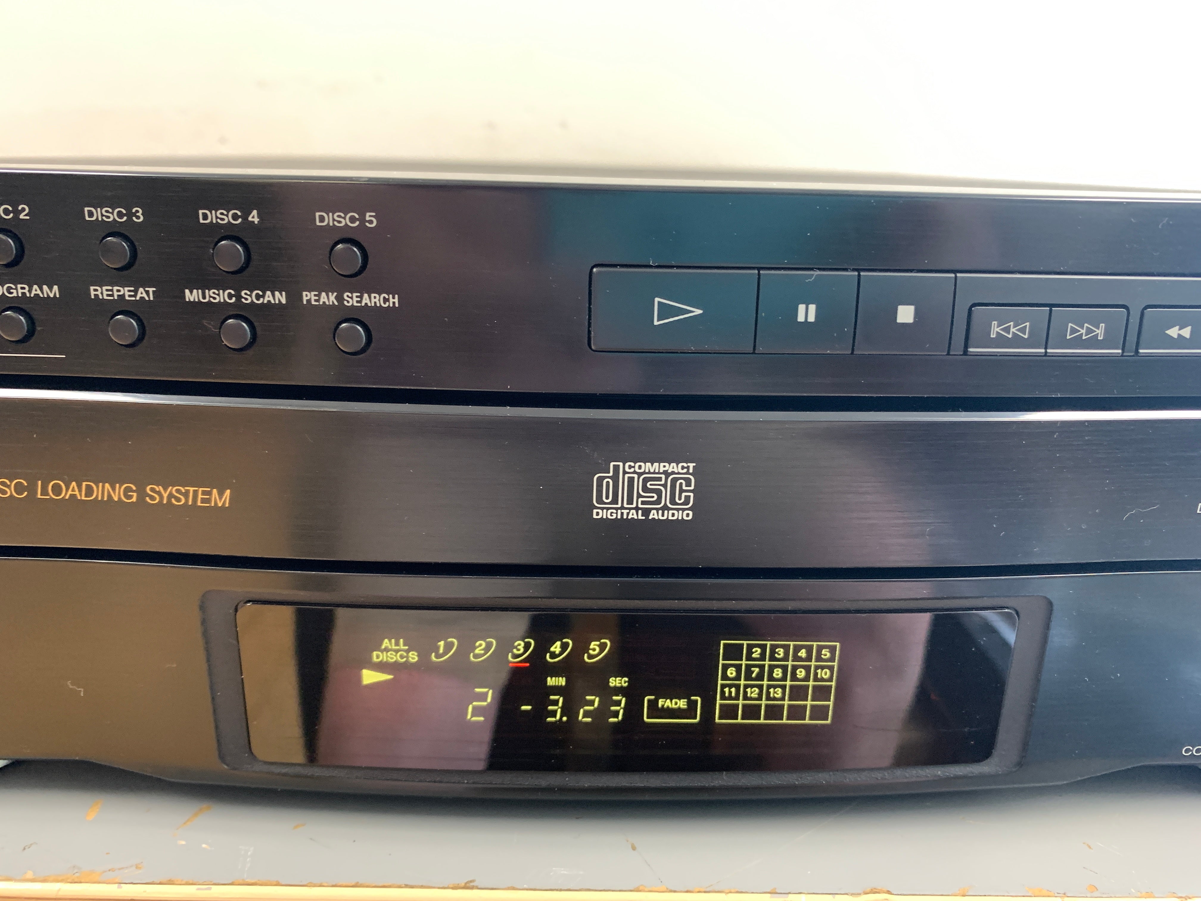 Sony CDP-C322M 5 Disc Carousel CD Player Deck High Density cheapest Linear Converter