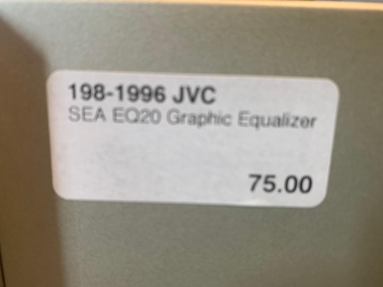 JVC SEA EQ20 Graphic Equalizer