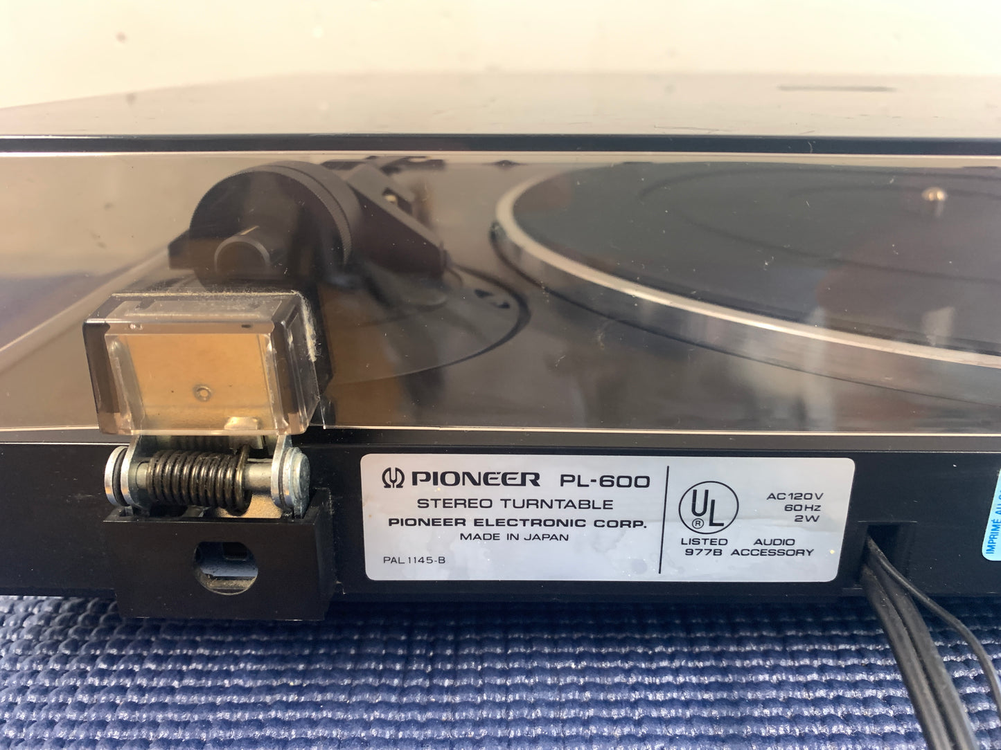 Pioneer PL-600 Belt Drive Turntable