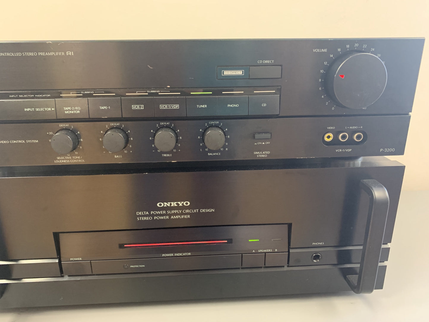 Onkyo P-3200 Preamplifier & M5130 Power Amplifier * 100W RMS – The ...