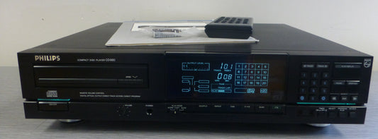 Philips CD-880 Single CD Player  * Remote Control * Manual