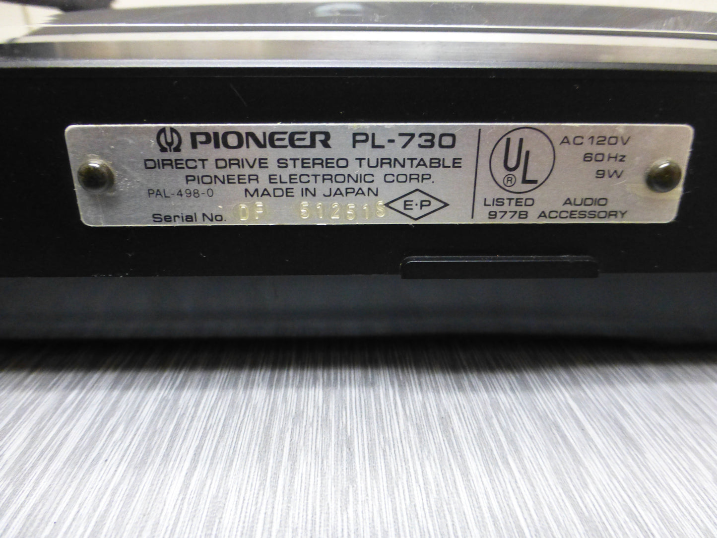 Pioneer PL730 Direct Drive Fully Automatic Turntable