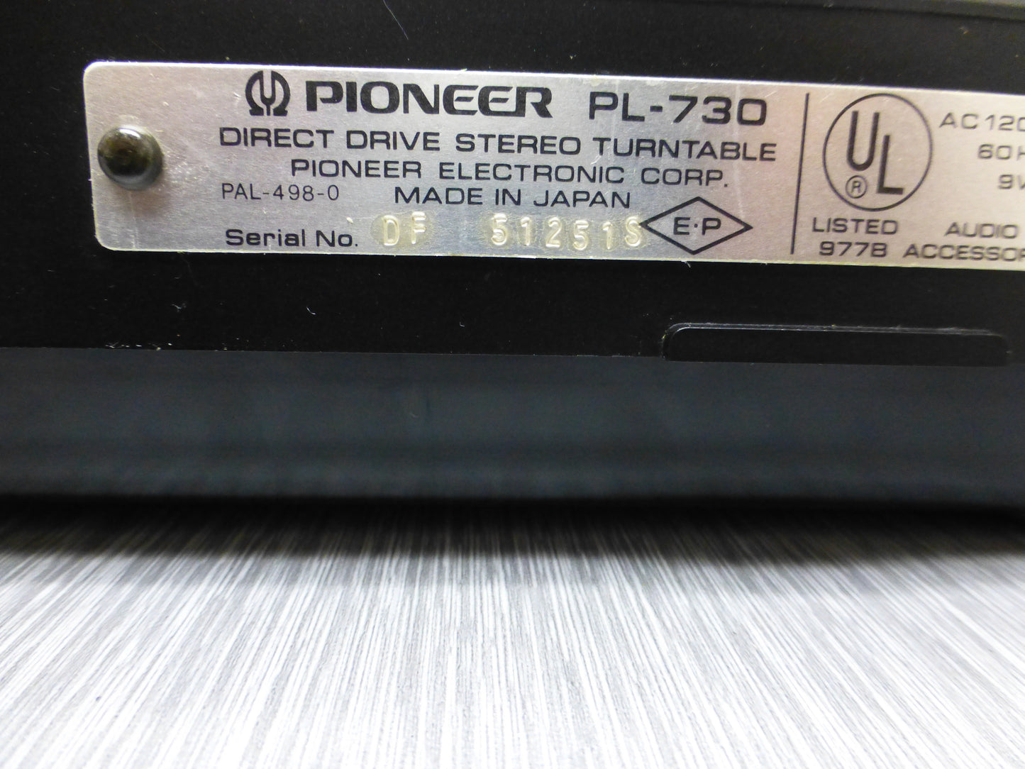 Pioneer PL730 Direct Drive Fully Automatic Turntable