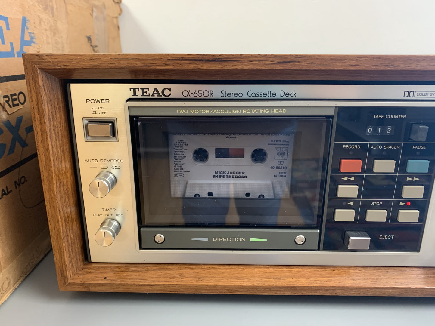 TEAC CX-650R Single Cassette w/ Orig. Box