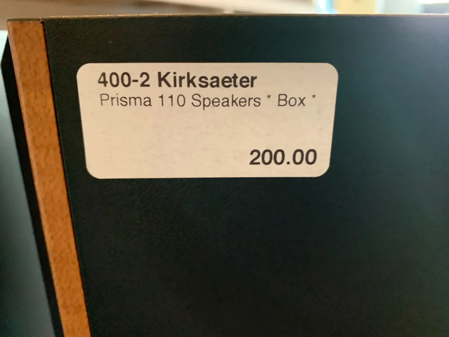 Kirksaeter Prisma 110 Speakers * Box