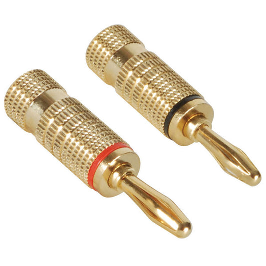 Banana Plug Pair Set-Screw Type - Set of Two