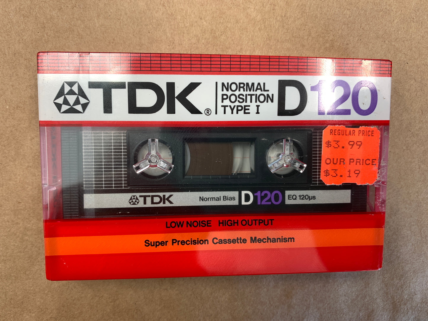 1985 TDK D 120 Type 1 Blank Cassette 120 mins