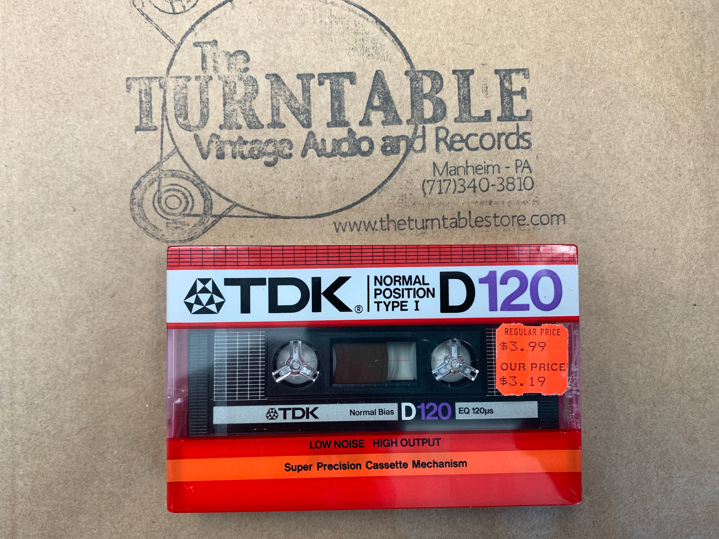 1985 TDK D 120 Type 1 Blank Cassette 120 mins