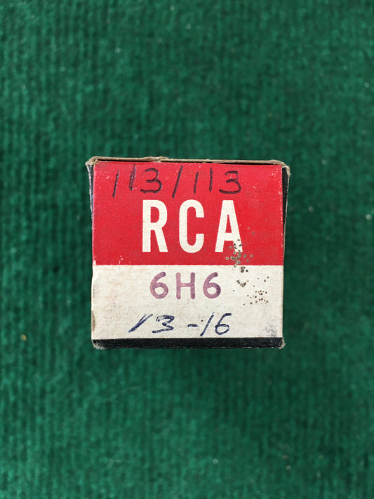 RCA 6H6 Vacuum Tube * Tested 113/113%