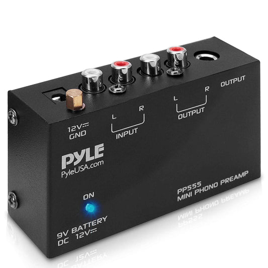 Pyle P555 Ultra Compact Phono Turntable Preamplifier