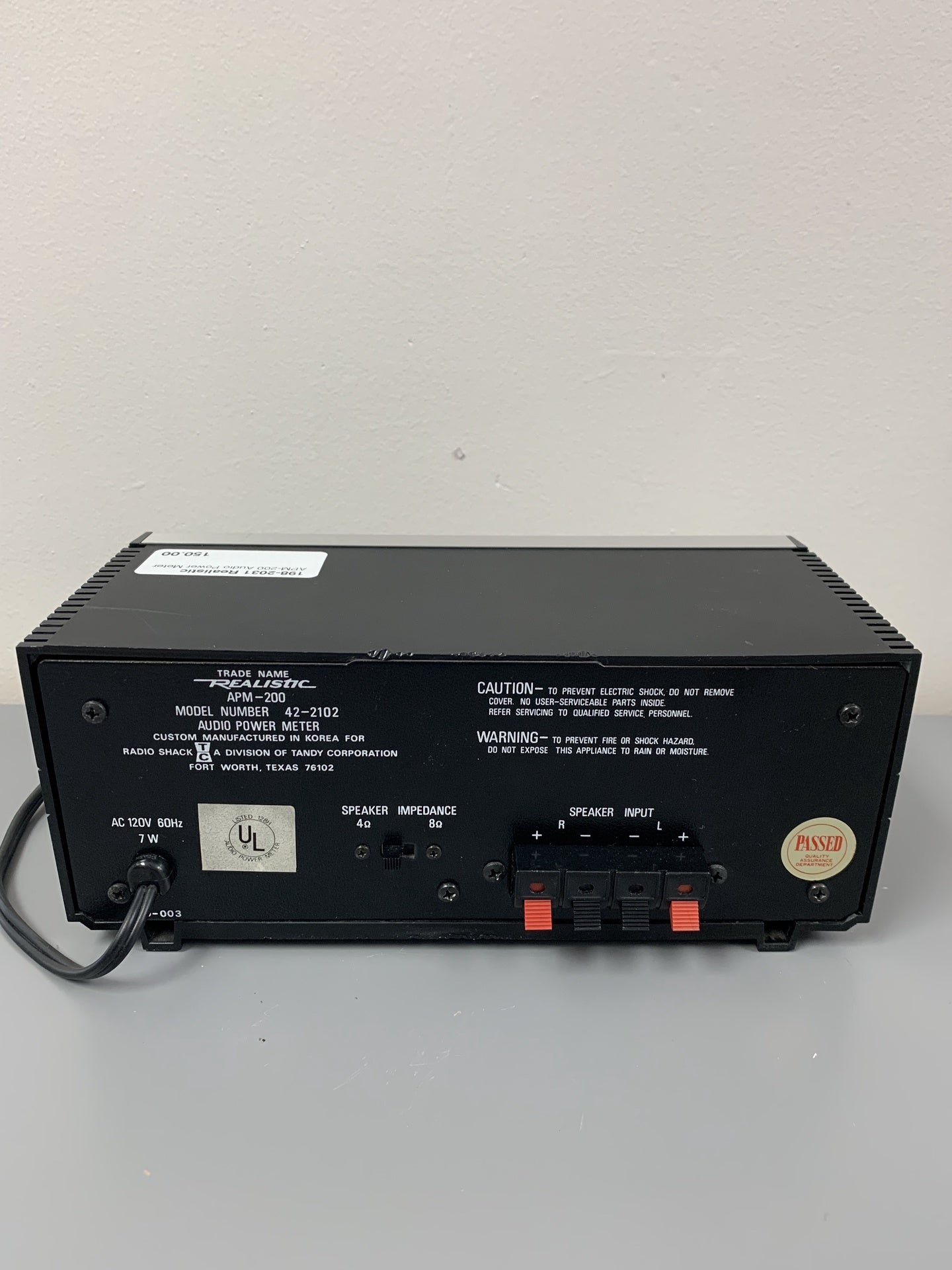 Realistic APM-200 Audio Power Meter