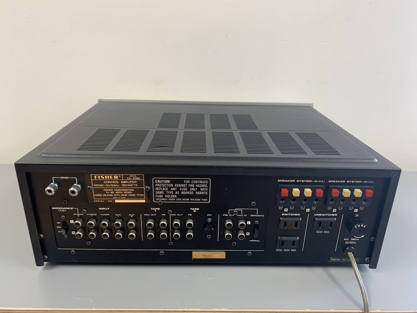 Fisher CA-2300 Integrated Amplifier * 1977 * 40W RMS
