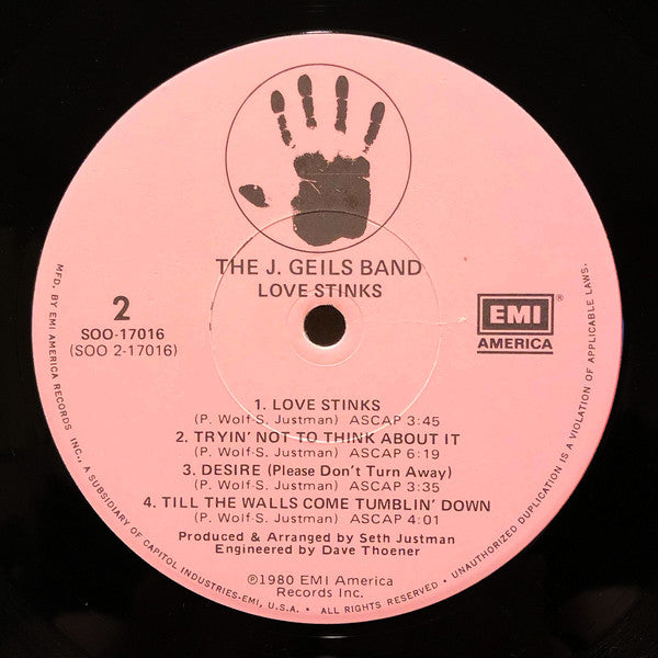 Buy The J. Geils Band : Love Stinks (LP, Album, Los) Online for a great  price – The Turntable Store