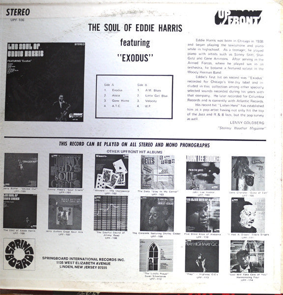 Eddie Harris : The Soul Of Eddie Harris (LP, Album)