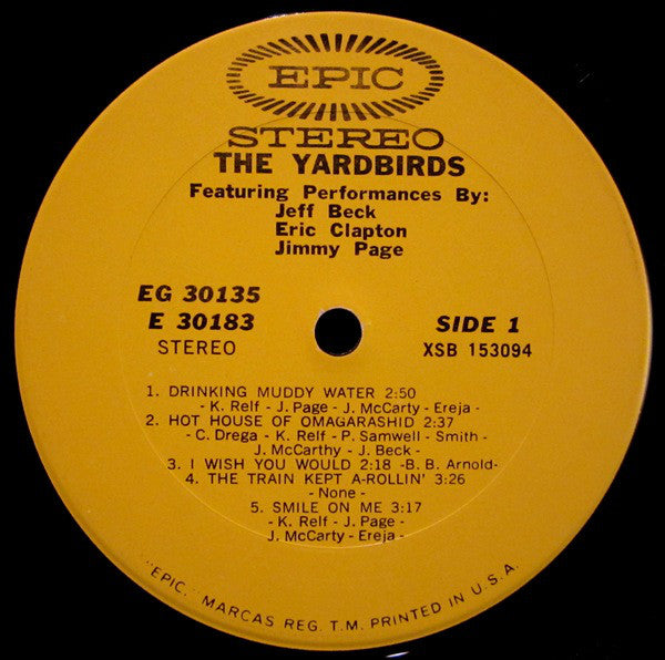 Buy The Yardbirds : Featuring Performances By: Jeff Beck Eric