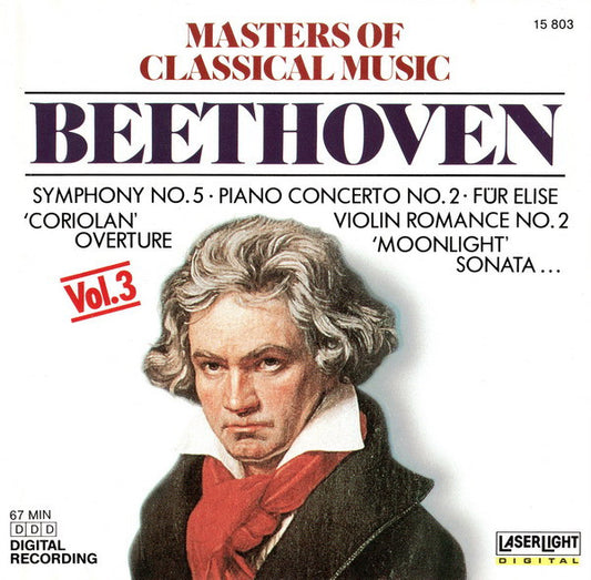 Ludwig van Beethoven : Masters Of Classical Music, Vol.3: Beethoven (CD, Comp)