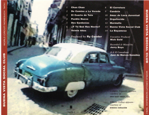 Buena Vista Social Club : Buena Vista Social Club (CD, Album, RE)