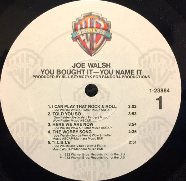 Joe Walsh : You Bought It - You Name It (LP, Album, Spe)