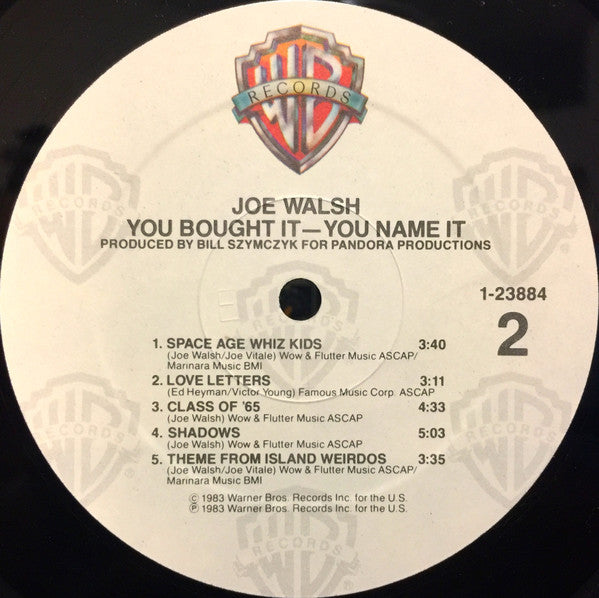 Joe Walsh : You Bought It - You Name It (LP, Album, Spe)