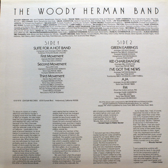 Woody Herman Band (2) : Chick, Donald, Walter & Woodrow (LP, Album)