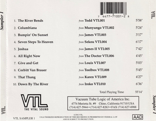 Various : VTL Sampler 001 - 010 (CD, Smplr)