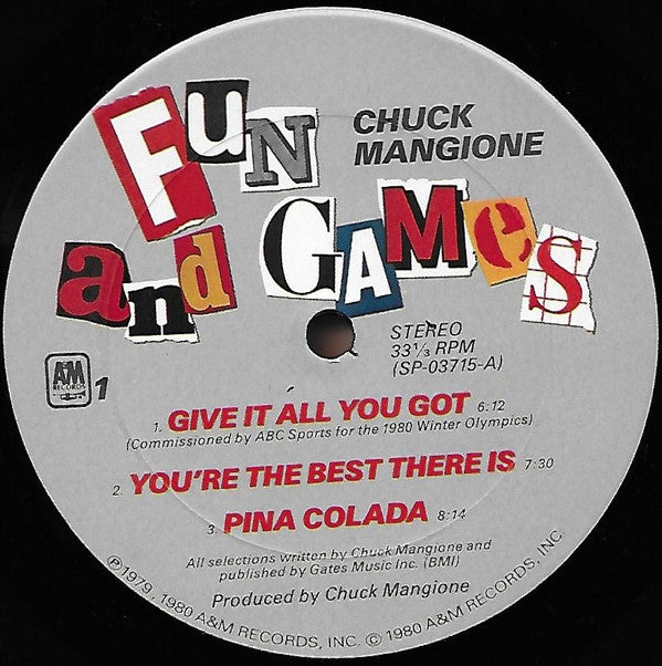 Chuck Mangione : Fun And Games (LP, Album, Ter)