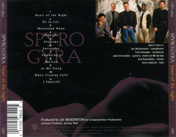 Spyro Gyra : Heart Of The Night (CD, Album)