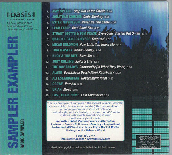 Various : Oasis Sampler Exampler (Radio Sampler) (CD, Promo, Smplr)