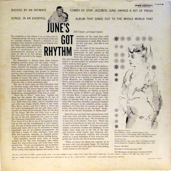 June Christy : June's Got Rhythm (LP, Album, Mono, RP)