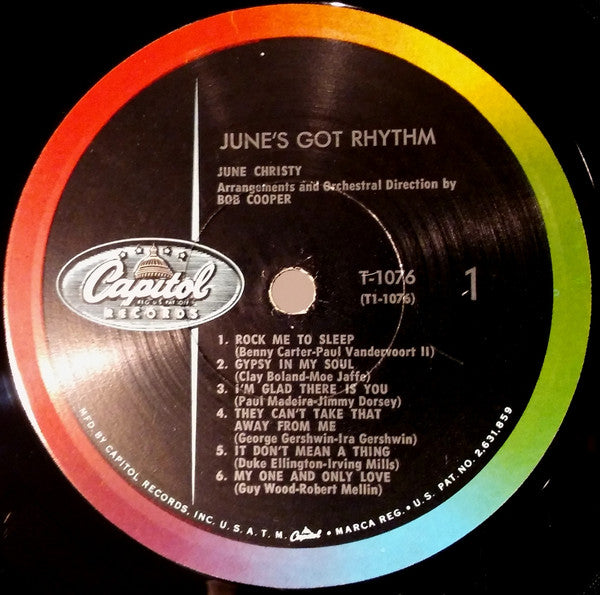 June Christy : June's Got Rhythm (LP, Album, Mono, RP)