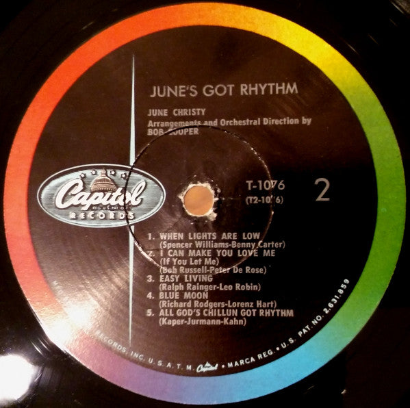 June Christy : June's Got Rhythm (LP, Album, Mono, RP)