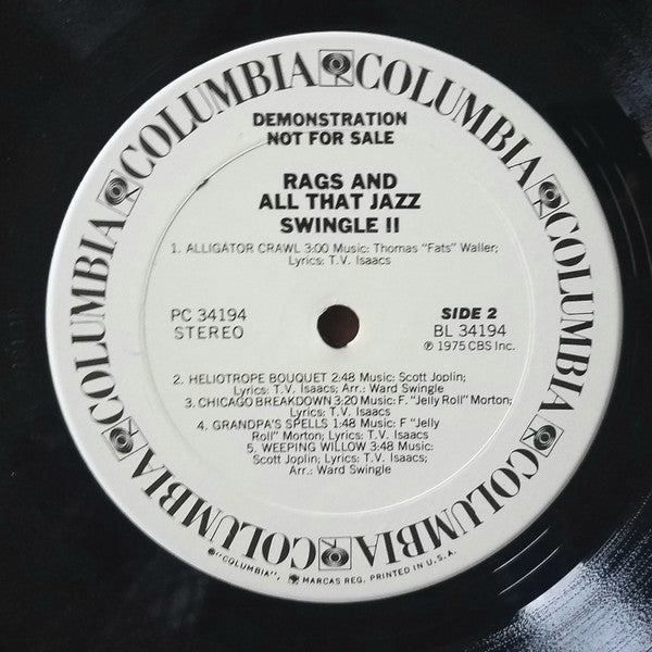 Swingle II : Rags And All That Jazz (LP, Promo, Ter)