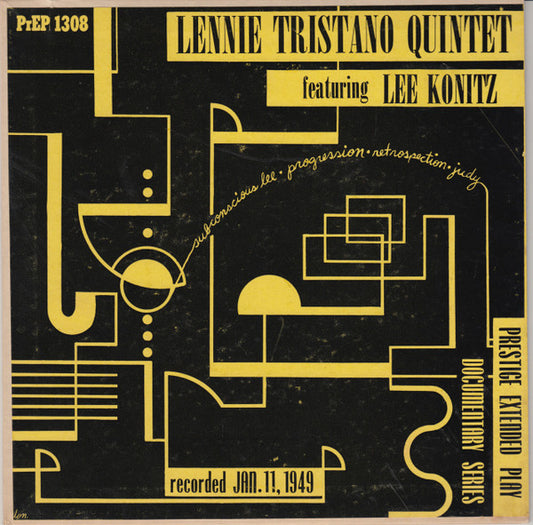 Lennie Tristano Quintet with  Lee Konitz : Lennie Tristano Quintet (7", EP)