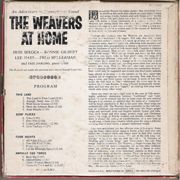 The Weavers : The Weavers at Home (Reel)