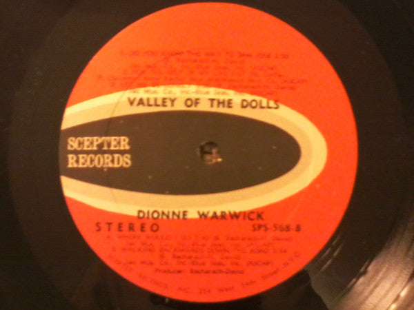 Dionne Warwick : Valley Of The Dolls (LP, Album)