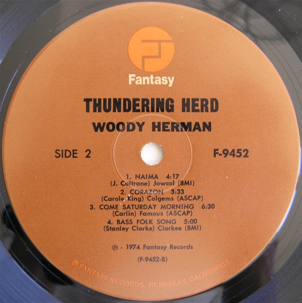 Woody Herman : Thundering Herd (LP, Album, No )