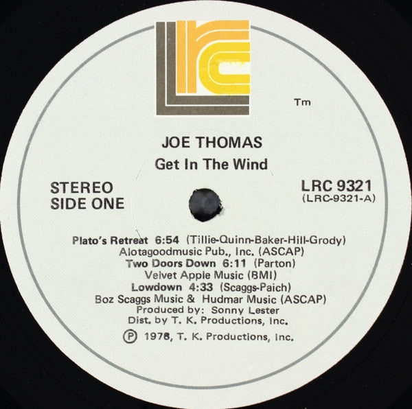 Joe Thomas : Get In The Wind (LP, Album)