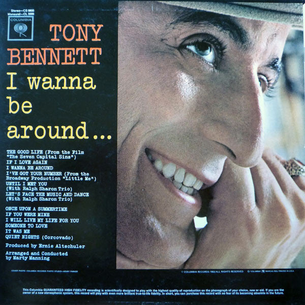 Tony Bennett : I Wanna Be Around (LP, Album, Mono)