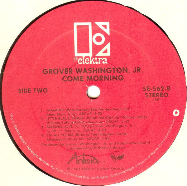 Grover Washington, Jr. : Come Morning (LP, Album, SP )