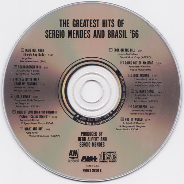 Sérgio Mendes & Brasil '66 : Greatest Hits (CD, Comp, RE, RP)