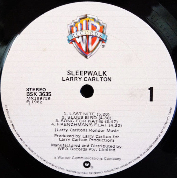 Larry Carlton : Sleepwalk (LP, Album)