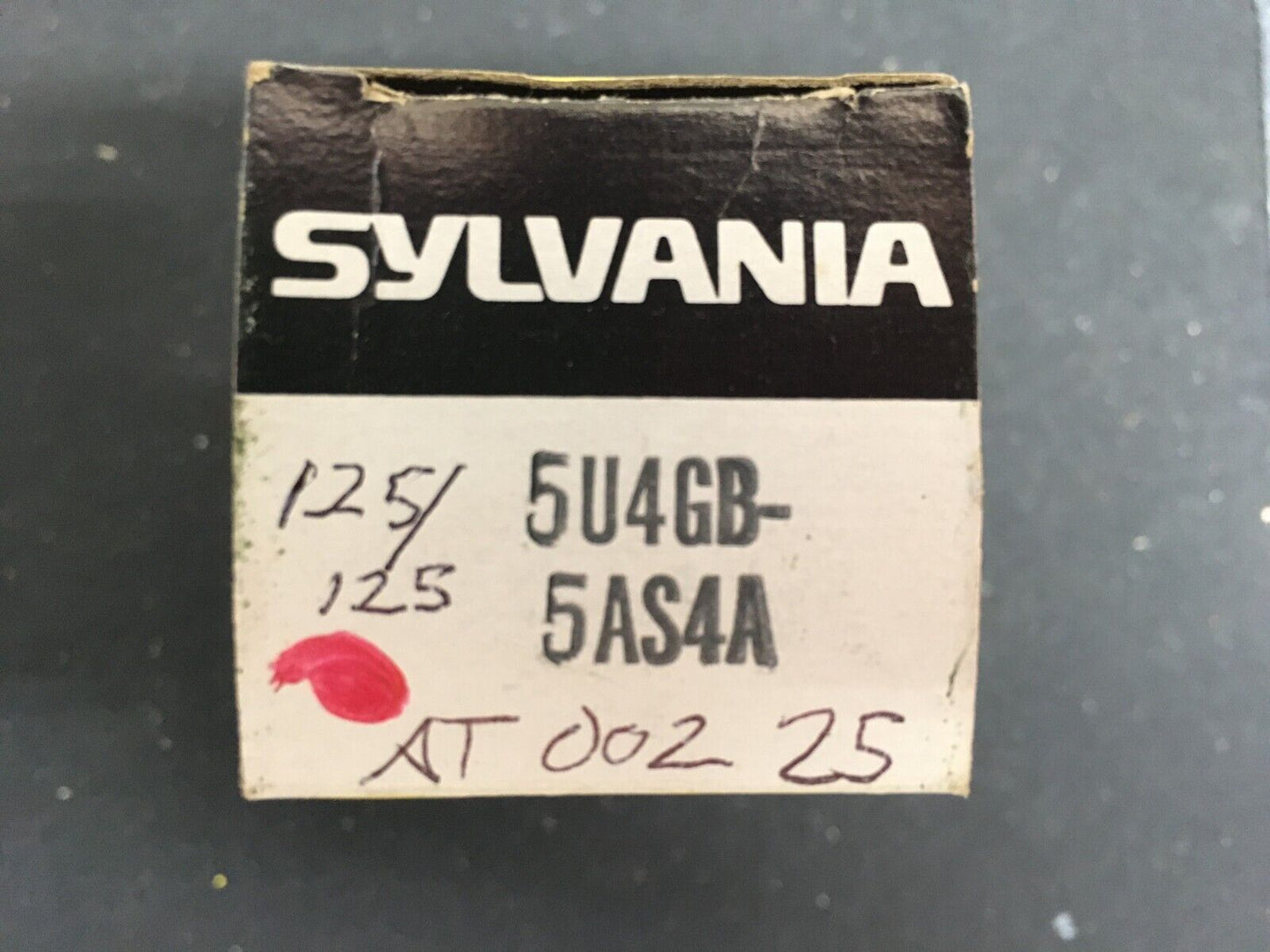 SYLVANIA * 5U4GB Rectifier Tube * Tested 125/125