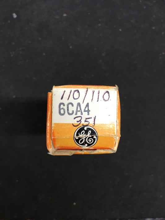 GE 6CA4 Vacuum Tube * Tested 110/110