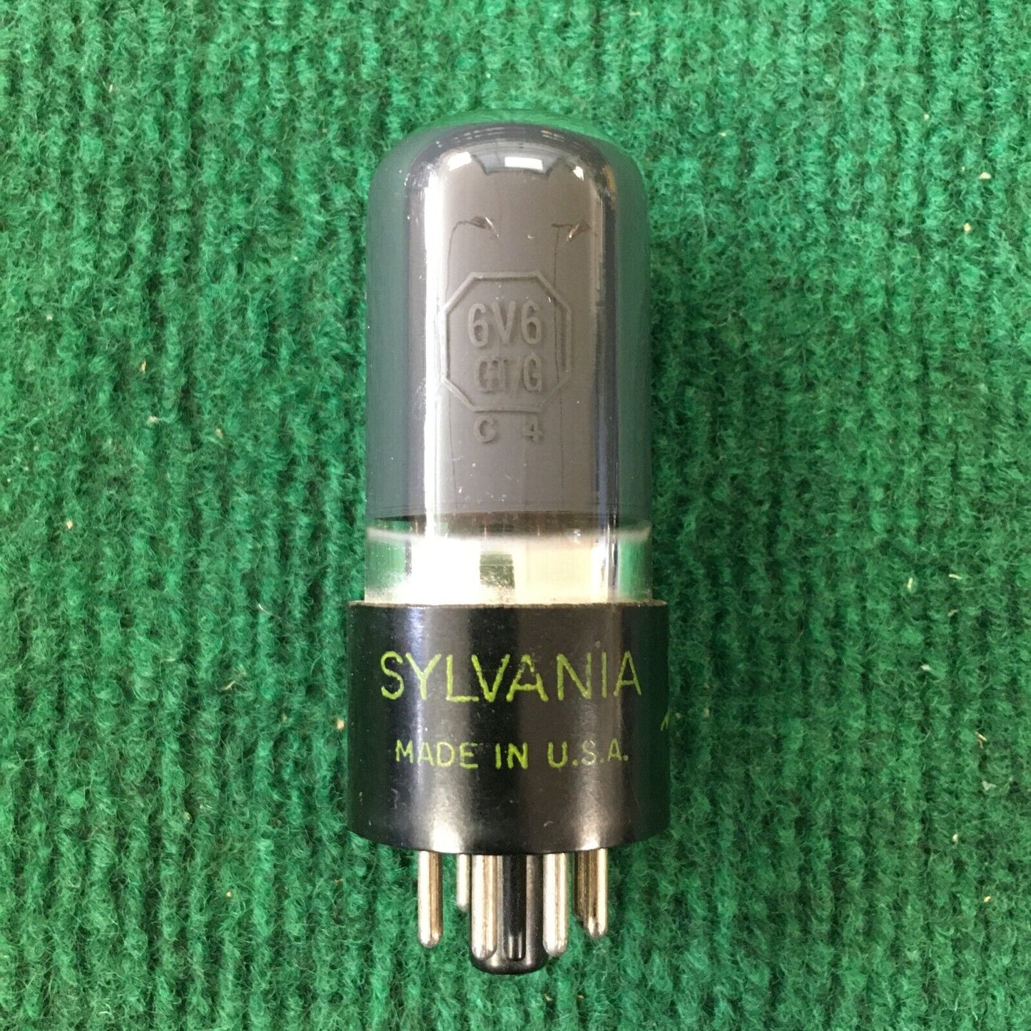 Sylvania 6V6GTG Vacuum Tube * Gray Glass * Tested 85%