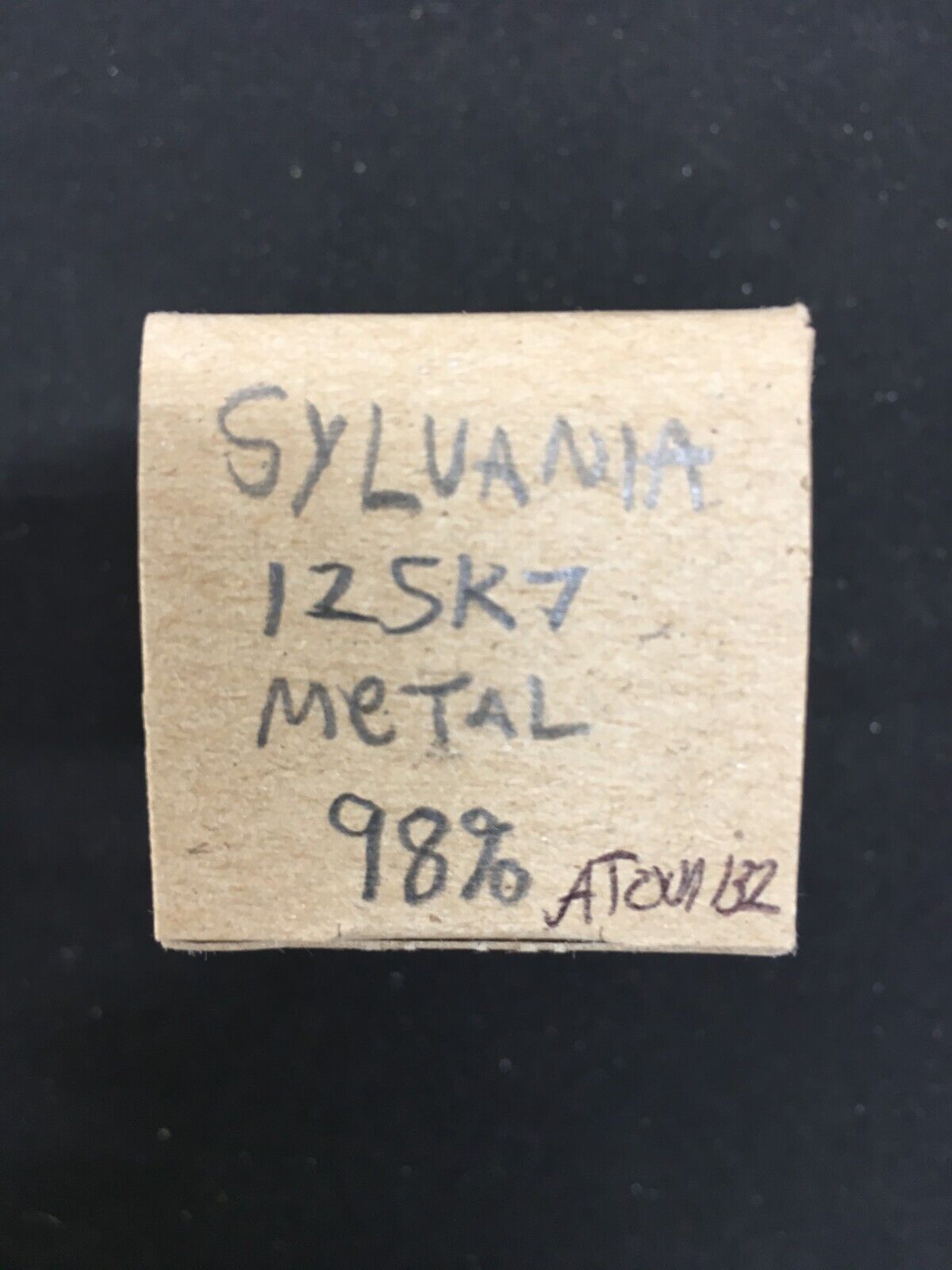 Sylvania 12SK7 (Metal) Vacuum Tube * Tested 98%