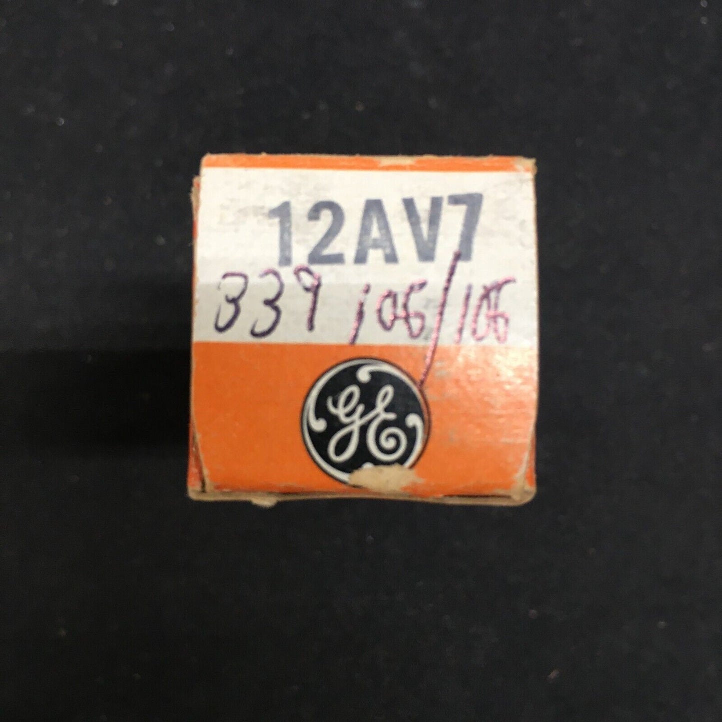 GE 12AV7 Vacuum Tube * Tested 106%/106%