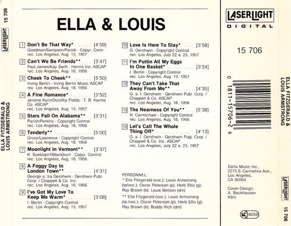 Ella Fitzgerald & Louis Armstrong : Together! (CD, Comp, Mono)