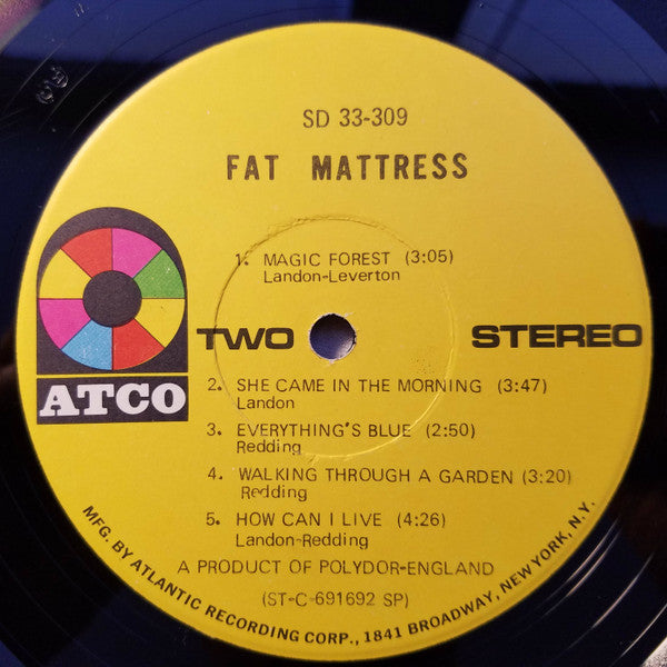 Fat Mattress : Fat Mattress (LP, Album, SP)