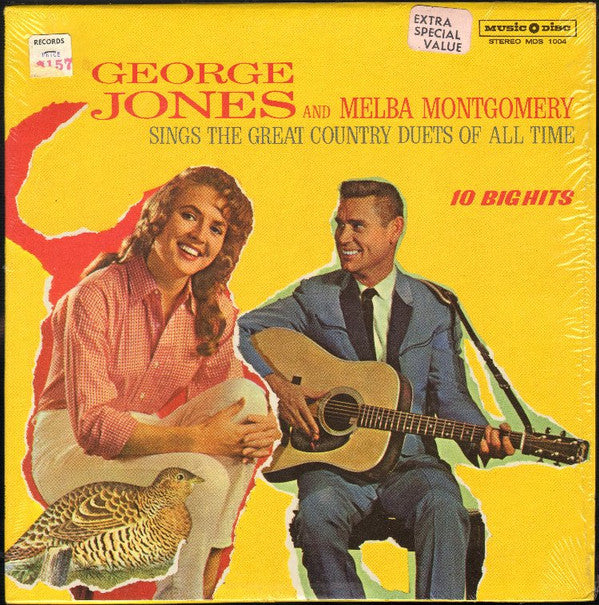 George Jones & Melba Montgomery : Sings The Great Country Duets Of All Time (LP, Comp, RP, 3rd)