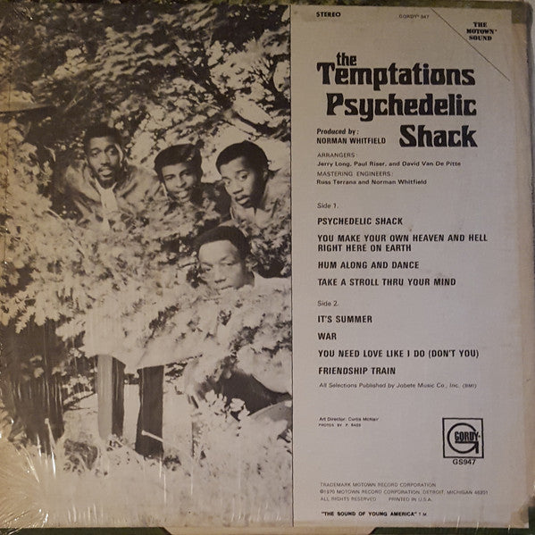 The Temptations : Psychedelic Shack (LP, Album)